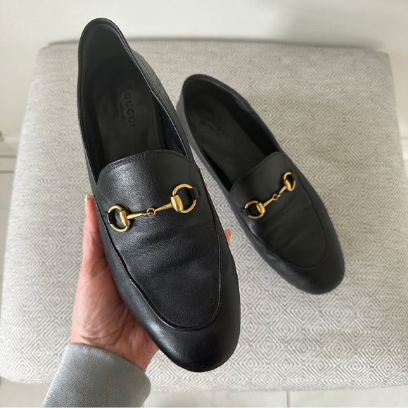 GUCCI Brixton Horesbit Convertible Loafer womens black leather 38.5 - Picture 5 of 13